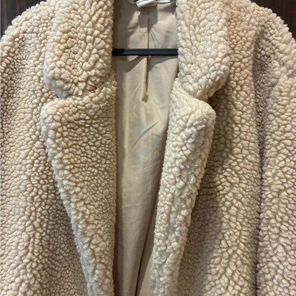 H&M Beige Teddy Jacket - Picture 6 of 12